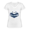 Playera Dama: Algodón Peinado Cuello V Miniatura
