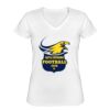 Playera Dama: Algodón Peinado Cuello V Miniatura
