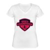 Playera Dama: Algodón Peinado Cuello V Miniatura