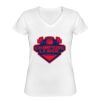 Playera Dama: Algodón Peinado Cuello V Miniatura
