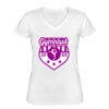 Playera Dama: Algodón Peinado Cuello V Miniatura
