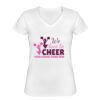 Playera Dama: Algodón Peinado Cuello V Miniatura