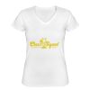 Playera Dama: Algodón Peinado Cuello V Miniatura