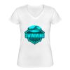 Playera Dama: Algodón Peinado Cuello V Miniatura