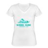 Playera Dama: Algodón Peinado Cuello V Miniatura