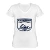 Playera Dama: Algodón Peinado Cuello V Miniatura