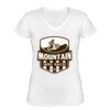 Playera Dama: Algodón Peinado Cuello V Miniatura