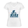 Playera Dama: Algodón Peinado Cuello V Miniatura