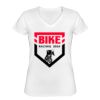 Playera Dama: Algodón Peinado Cuello V Miniatura