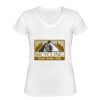 Playera Dama: Algodón Peinado Cuello V Miniatura