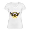 Playera Dama: Algodón Peinado Cuello V Miniatura