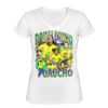 Playera Dama: Algodón Peinado Cuello V Miniatura