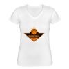 Playera Dama: Algodón Peinado Cuello V Miniatura