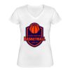 Playera Dama: Algodón Peinado Cuello V Miniatura