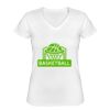 Playera Dama: Algodón Peinado Cuello V Miniatura