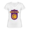 Playera Dama: Algodón Peinado Cuello V Miniatura