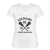 Playera Dama: Algodón Peinado Cuello V Miniatura