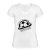 Playera Dama: Algodón Peinado Cuello V Miniatura