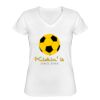 Playera Dama: Algodón Peinado Cuello V Miniatura