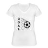Playera Dama: Algodón Peinado Cuello V Miniatura