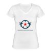 Playera Dama: Algodón Peinado Cuello V Miniatura