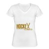 Playera Dama: Algodón Peinado Cuello V Miniatura