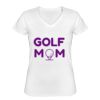 Playera Dama: Algodón Peinado Cuello V Miniatura