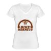 Playera Dama: Algodón Peinado Cuello V Miniatura