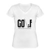 Playera Dama: Algodón Peinado Cuello V Miniatura