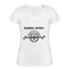 Playera Dama: Algodón Peinado Cuello V Miniatura