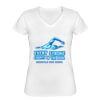 Playera Dama: Algodón Peinado Cuello V Miniatura