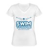 Playera Dama: Algodón Peinado Cuello V Miniatura