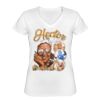 Playera Dama: Algodón Peinado Cuello V Miniatura