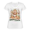 Playera Dama: Algodón Peinado Cuello V Miniatura