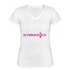 Playera Dama: Algodón Peinado Cuello V Miniatura