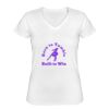 Playera Dama: Algodón Peinado Cuello V Miniatura