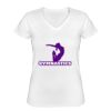 Playera Dama: Algodón Peinado Cuello V Miniatura