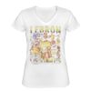 Playera Dama: Algodón Peinado Cuello V Miniatura