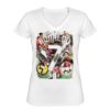 Playera Dama: Algodón Peinado Cuello V Miniatura