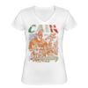 Playera Dama: Algodón Peinado Cuello V Miniatura