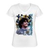 Playera Dama: Algodón Peinado Cuello V Miniatura