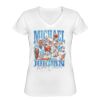 Playera Dama: Algodón Peinado Cuello V Miniatura