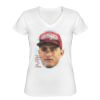 Playera Dama: Algodón Peinado Cuello V Miniatura