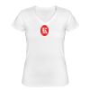 Playera Dama: Algodón Peinado Cuello V Miniatura