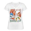 Playera Dama: Algodón Peinado Cuello V Miniatura