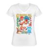 Playera Dama: Algodón Peinado Cuello V Miniatura