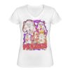 Playera Dama: Algodón Peinado Cuello V Miniatura