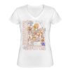 Playera Dama: Algodón Peinado Cuello V Miniatura