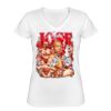 Playera Dama: Algodón Peinado Cuello V Miniatura