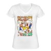 Playera Dama: Algodón Peinado Cuello V Miniatura